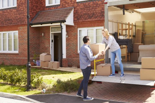 Local removals team helping with a home move in Freezywater