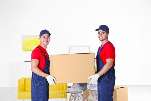 Man With Van Freezywater team preparing for a safe move with protected items
