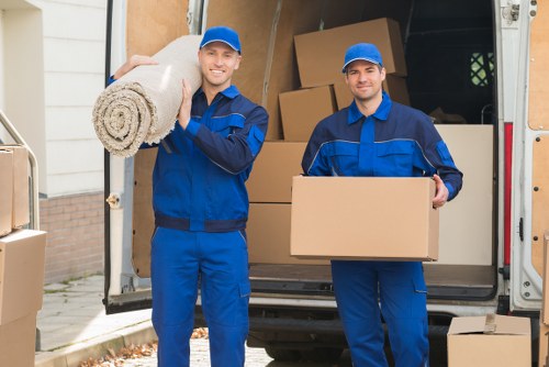 Man With Van Freezywater team sorting recyclable moving waste