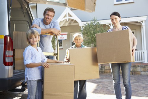 Man and van service assisting with boxes and household items
