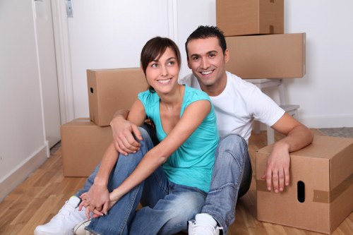 Commercial moving team planning a business relocation in Freezywater