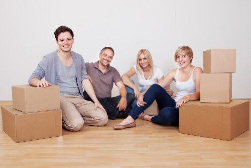 Careful loading of furniture for a house move in Freezywater